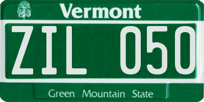 VT license plate ZIL050
