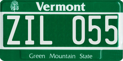VT license plate ZIL055
