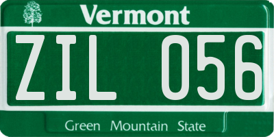 VT license plate ZIL056