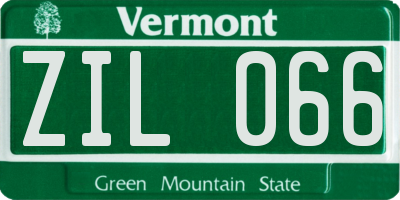VT license plate ZIL066
