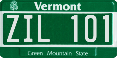 VT license plate ZIL101