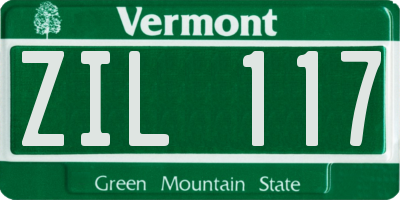 VT license plate ZIL117