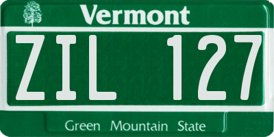 VT license plate ZIL127