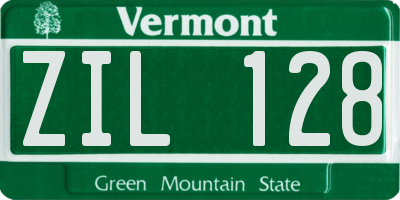 VT license plate ZIL128