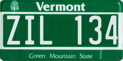 VT license plate ZIL134