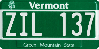 VT license plate ZIL137