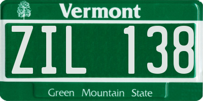 VT license plate ZIL138