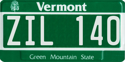 VT license plate ZIL140