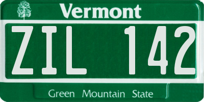 VT license plate ZIL142
