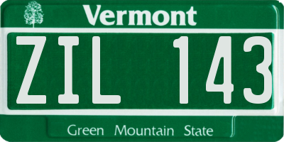VT license plate ZIL143