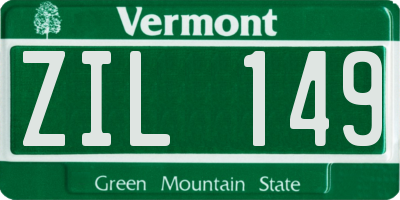 VT license plate ZIL149