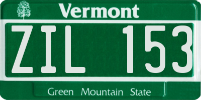 VT license plate ZIL153