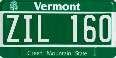 VT license plate ZIL160