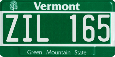 VT license plate ZIL165
