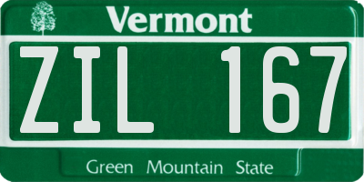 VT license plate ZIL167