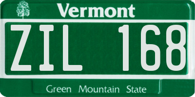 VT license plate ZIL168