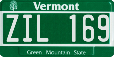 VT license plate ZIL169