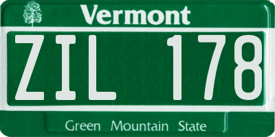 VT license plate ZIL178