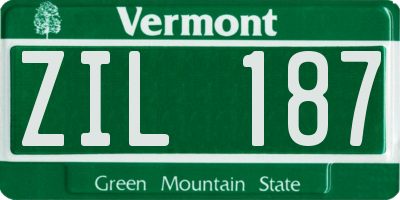 VT license plate ZIL187