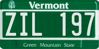 VT license plate ZIL197