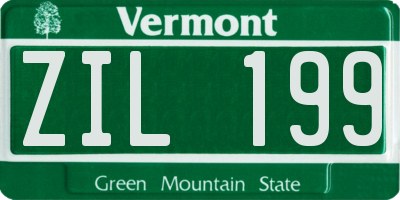 VT license plate ZIL199