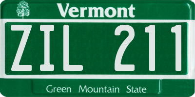 VT license plate ZIL211