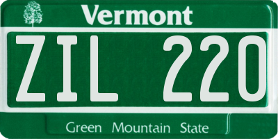 VT license plate ZIL220