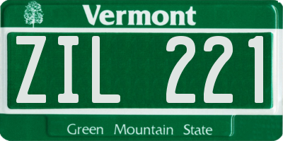 VT license plate ZIL221