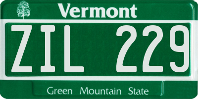 VT license plate ZIL229
