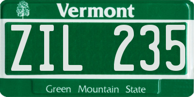 VT license plate ZIL235