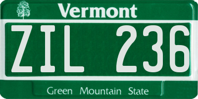 VT license plate ZIL236