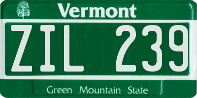 VT license plate ZIL239