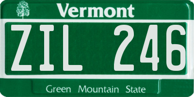 VT license plate ZIL246