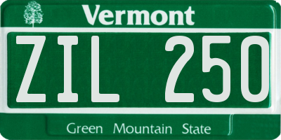 VT license plate ZIL250