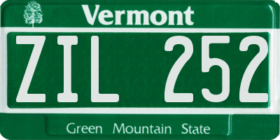 VT license plate ZIL252