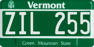 VT license plate ZIL255