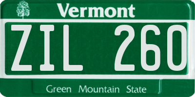 VT license plate ZIL260