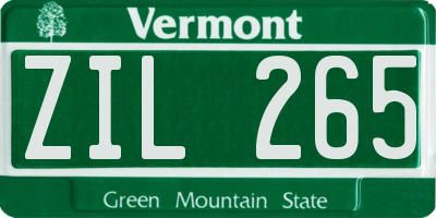 VT license plate ZIL265
