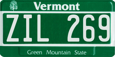 VT license plate ZIL269
