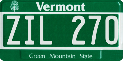 VT license plate ZIL270
