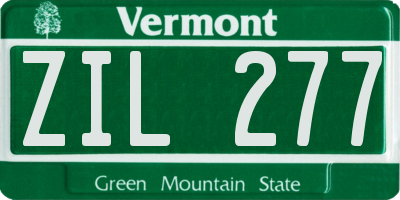 VT license plate ZIL277