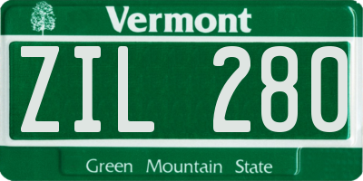 VT license plate ZIL280