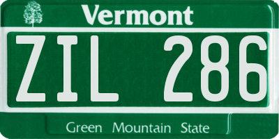 VT license plate ZIL286