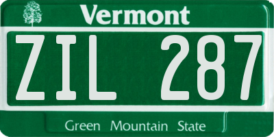 VT license plate ZIL287