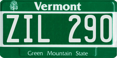 VT license plate ZIL290