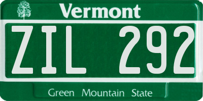 VT license plate ZIL292