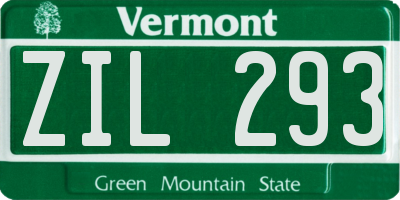 VT license plate ZIL293