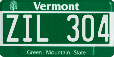 VT license plate ZIL304