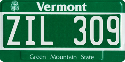 VT license plate ZIL309