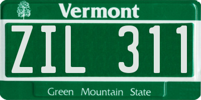 VT license plate ZIL311